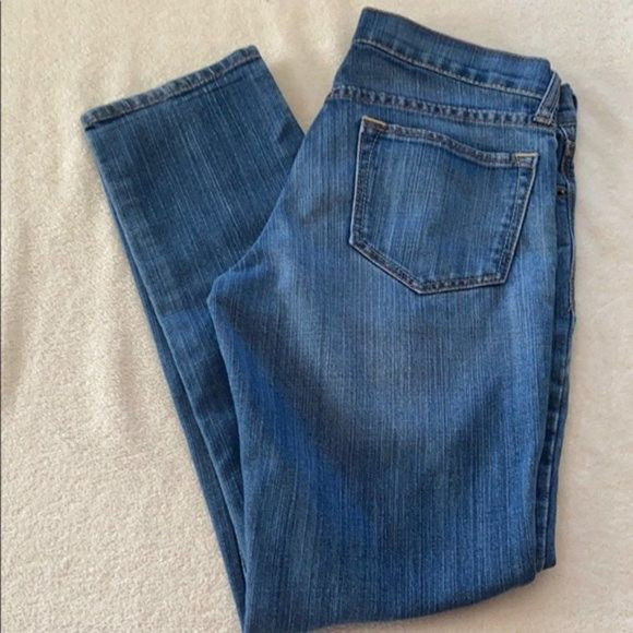 Old Navy Jeans Womens 6 Blue Diva Straight Leg Medium Minimalist Casual - Picture 1 of 10